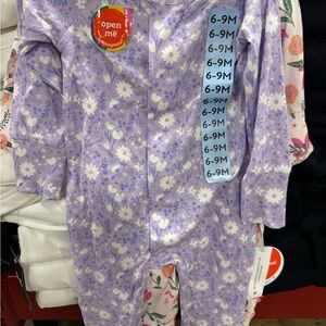 Magnetic Me Lavender Floral Baby Onesie
